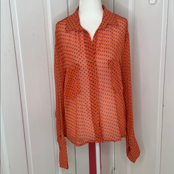 TEA N ROSE•BUTTON UP•BLOUSE - Picture 1 of 12